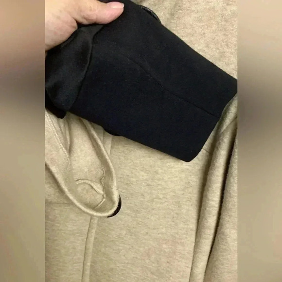 Joseph Ribkoff Sweater, warm honey oatmeal color, stretch, button up, Sz 8 - Picture 6 of 14